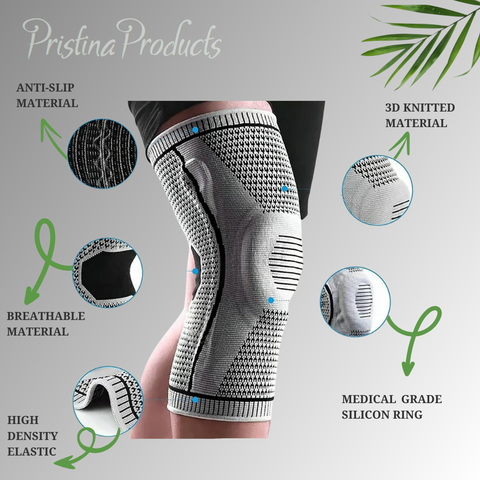 A Knee Relief knee brace made with innovative technology for knee discomfort by PristinaProducts.